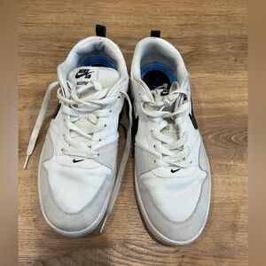 Nike White and Gray Athletic Shoes